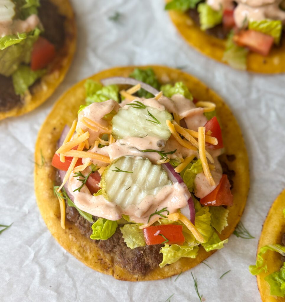 smash burger tacos
