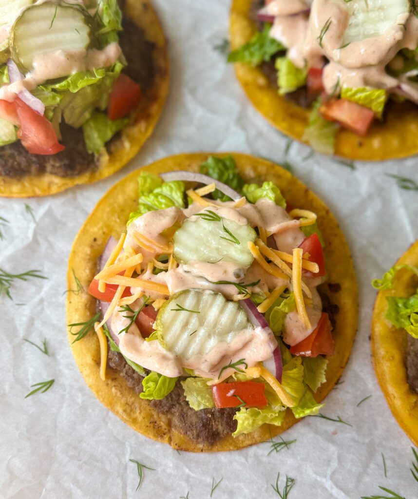 smash burger tacos