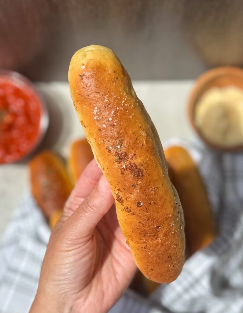 sourdough discard bread stick