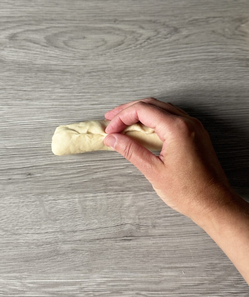 shaping breadsticks