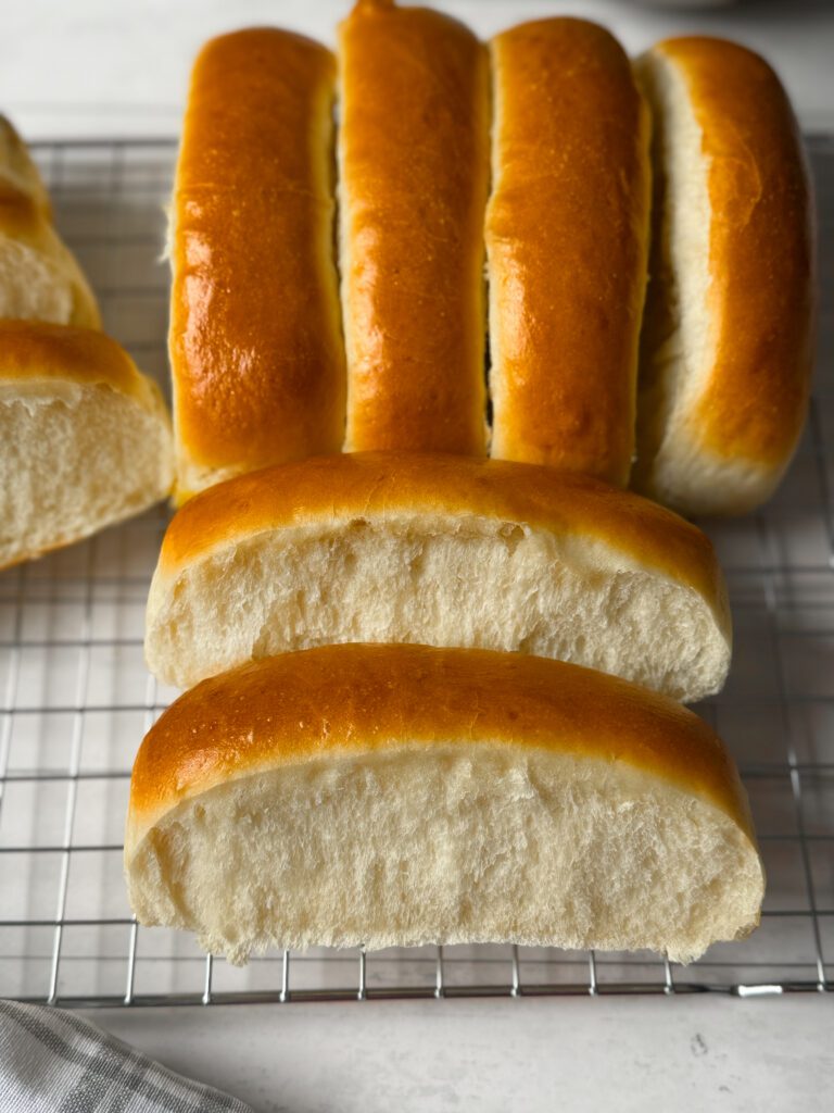 sourdough discard hot dog buns
