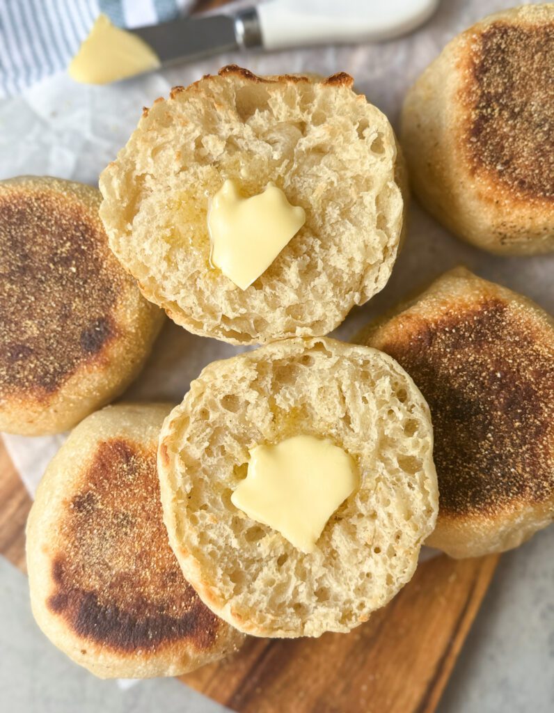 sourdough English muffins