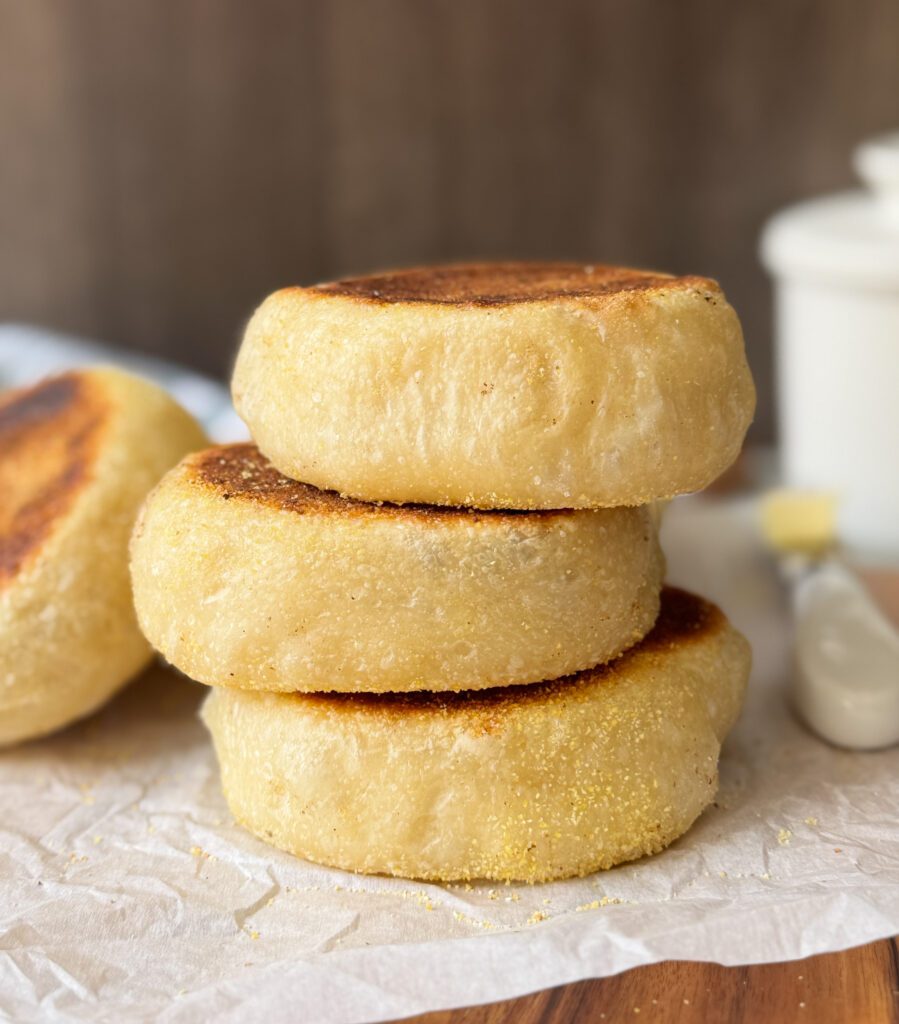 sourdough English muffins