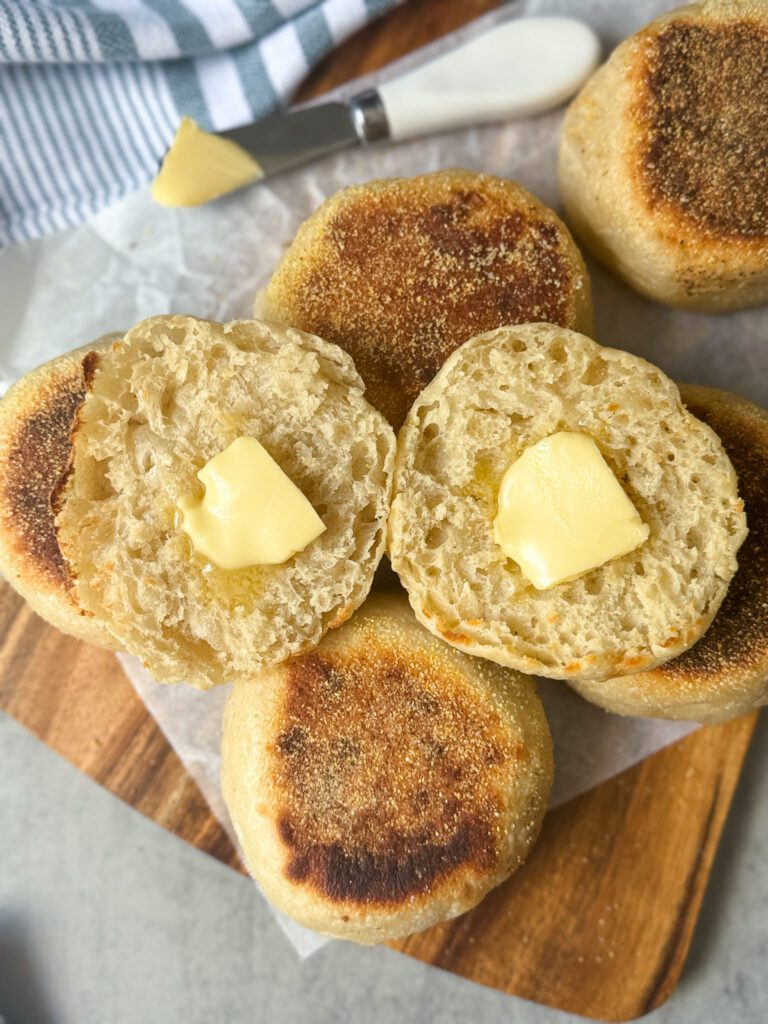 sourdough English muffins