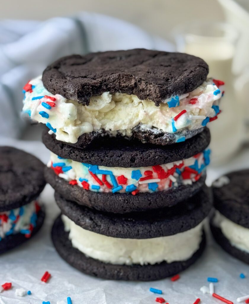 Oreo ice cream sandwiches