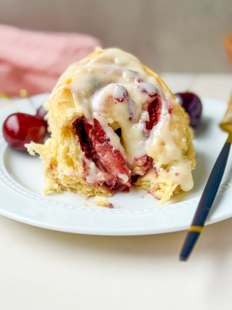 cherry sourdough sweet rolls