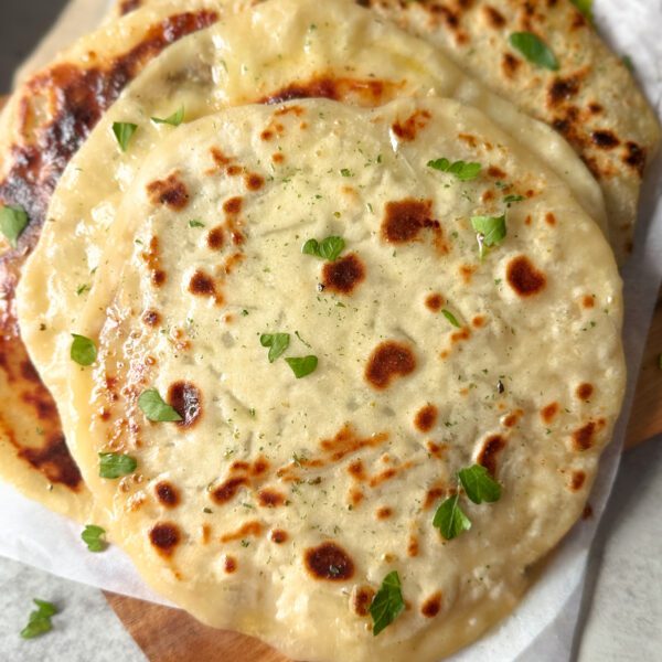 cheese stuffed sourdough flatbread