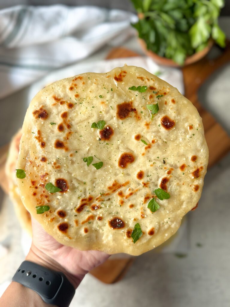 baked sourdough flatbread