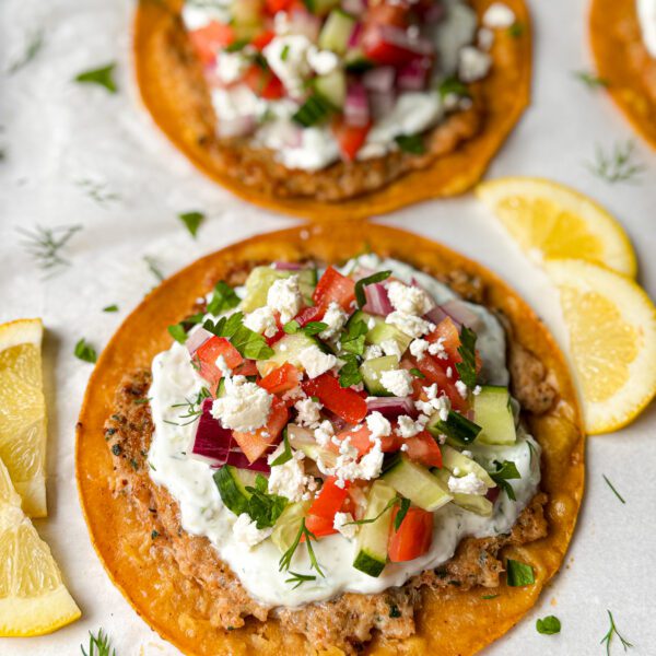 Greek smash tacos