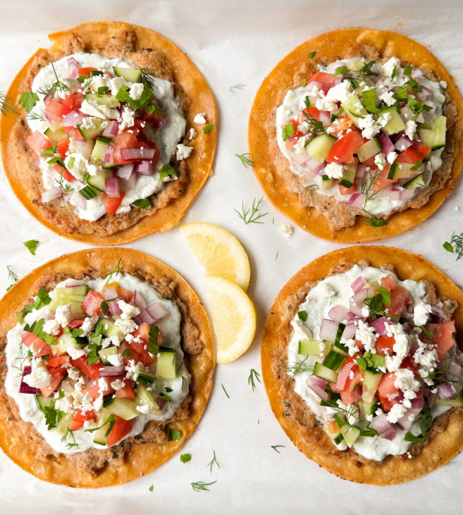 Greek smash tacos