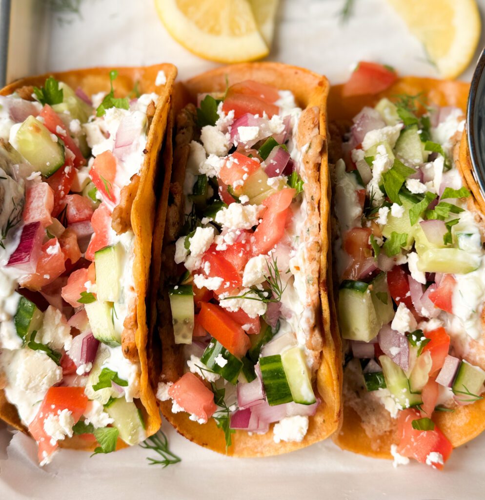 greek smash tacos