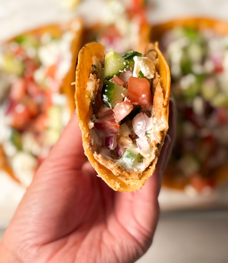 Greek smash tacos
