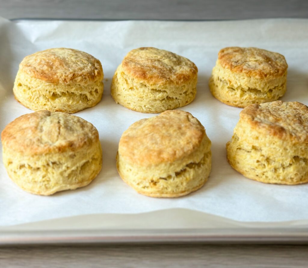 baked sourdough biscuits