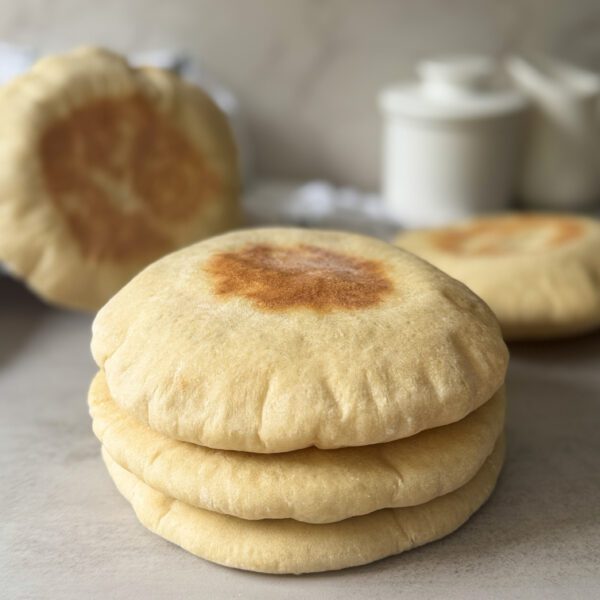 sourdough discard pita bread