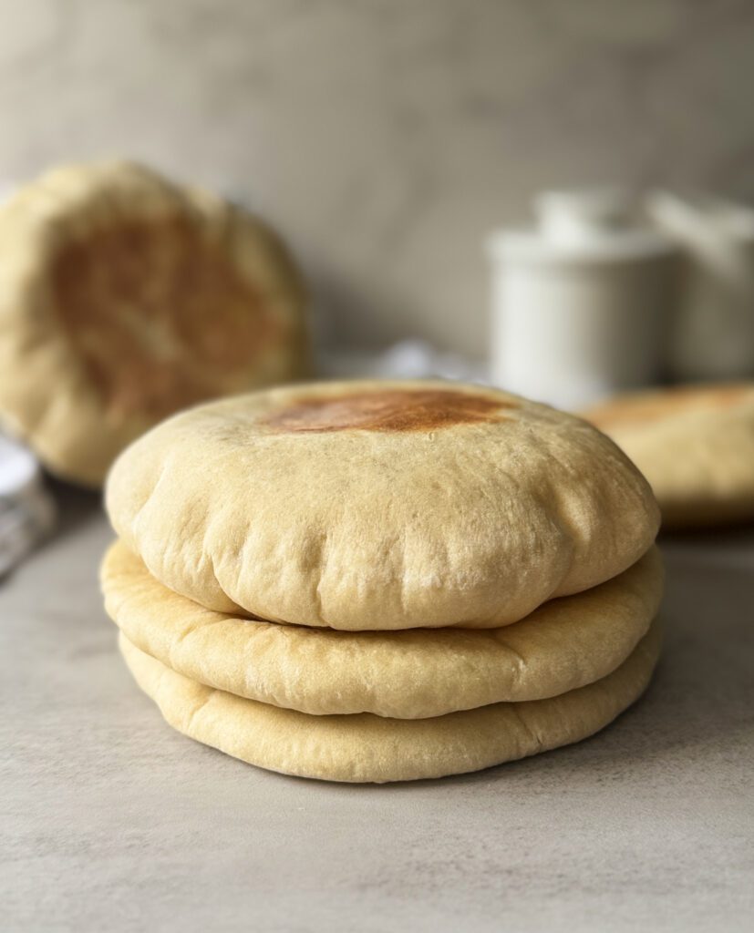 sourdough discard pita bread