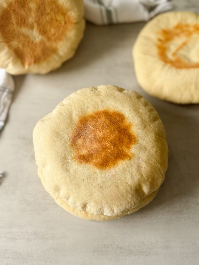 sourdough discard pita bread