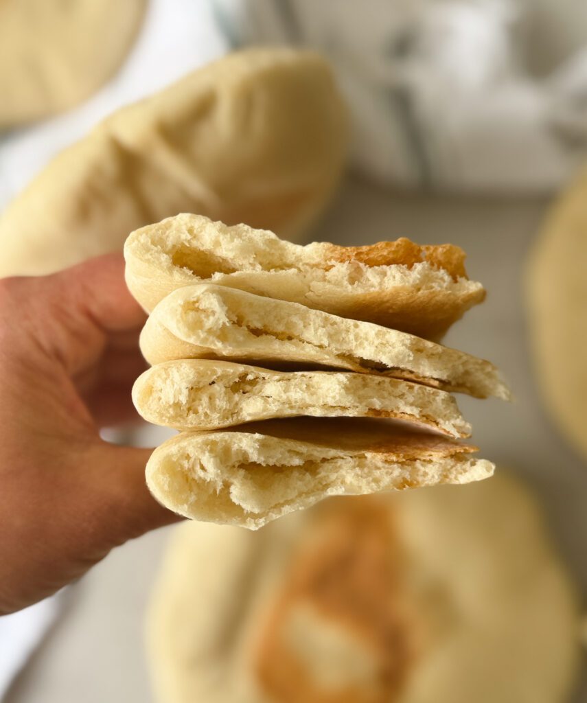 sourdough discard pita bread