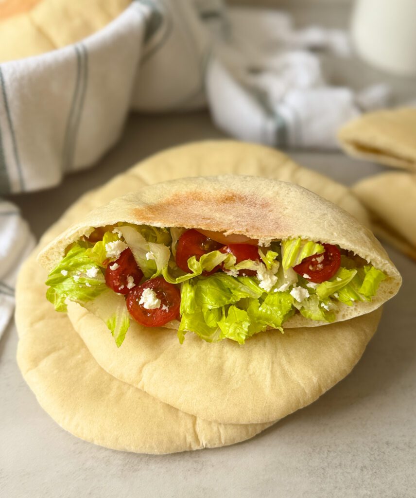 sourdough discard pita bread
