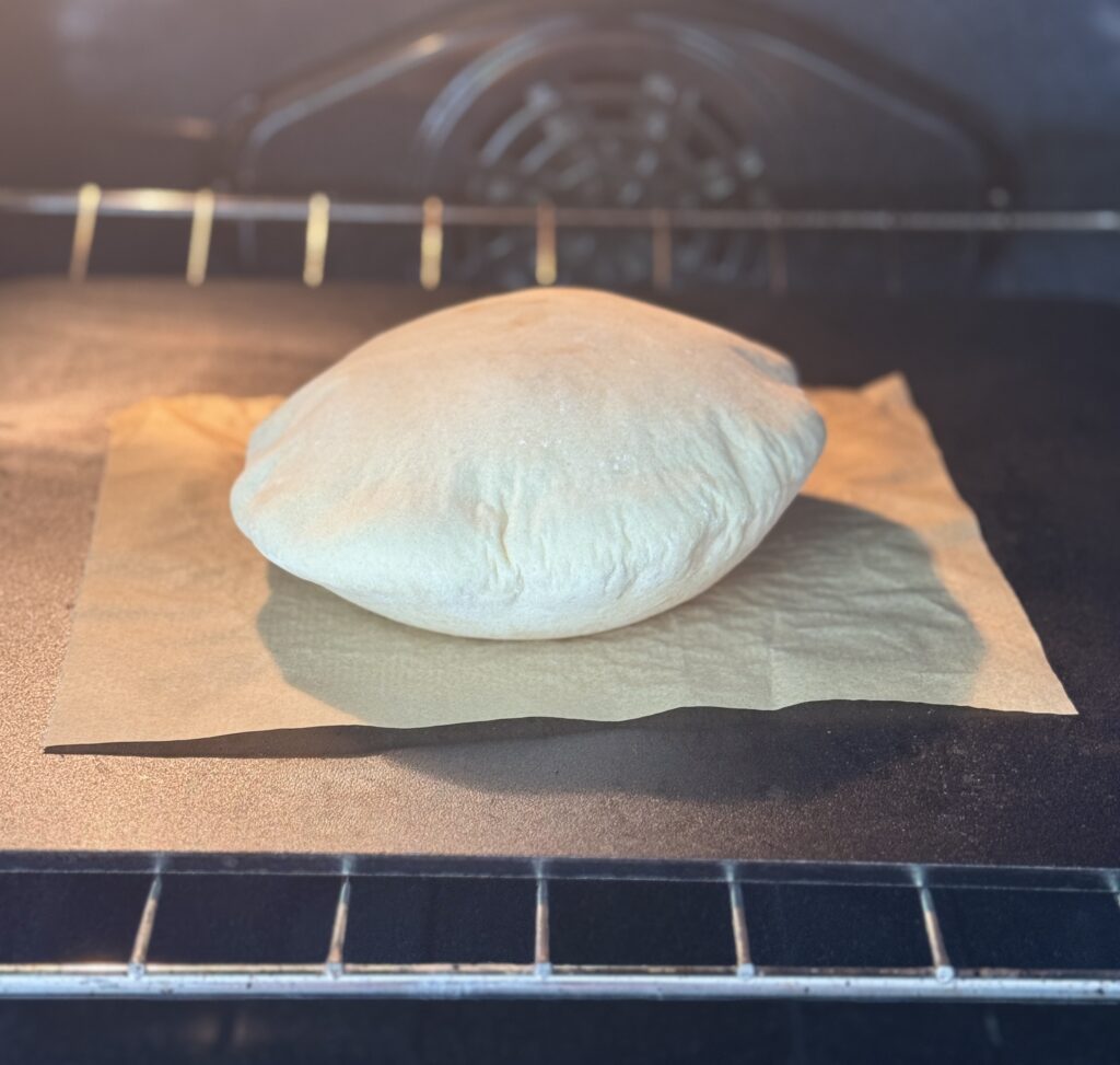 baking pita bread