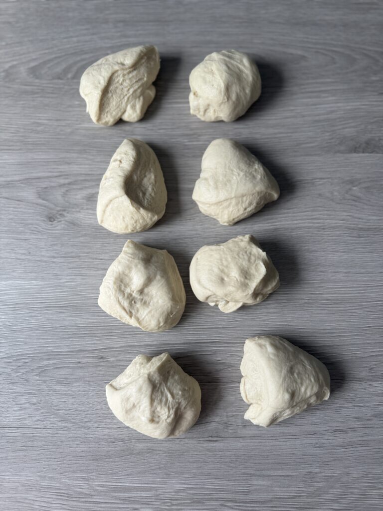 shaping discard pretzel buns