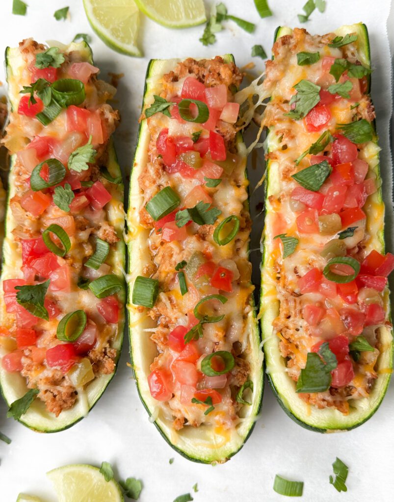 taco zucchini boats