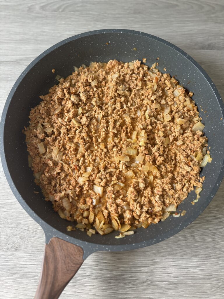 making taco filling