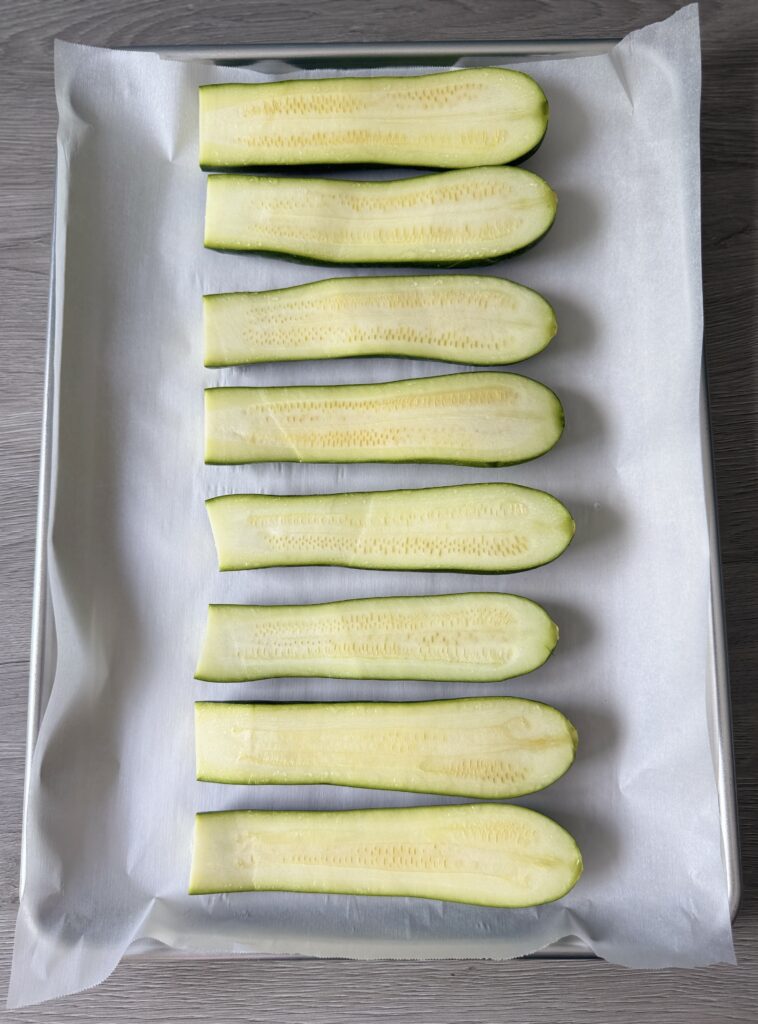 making zucchini boats