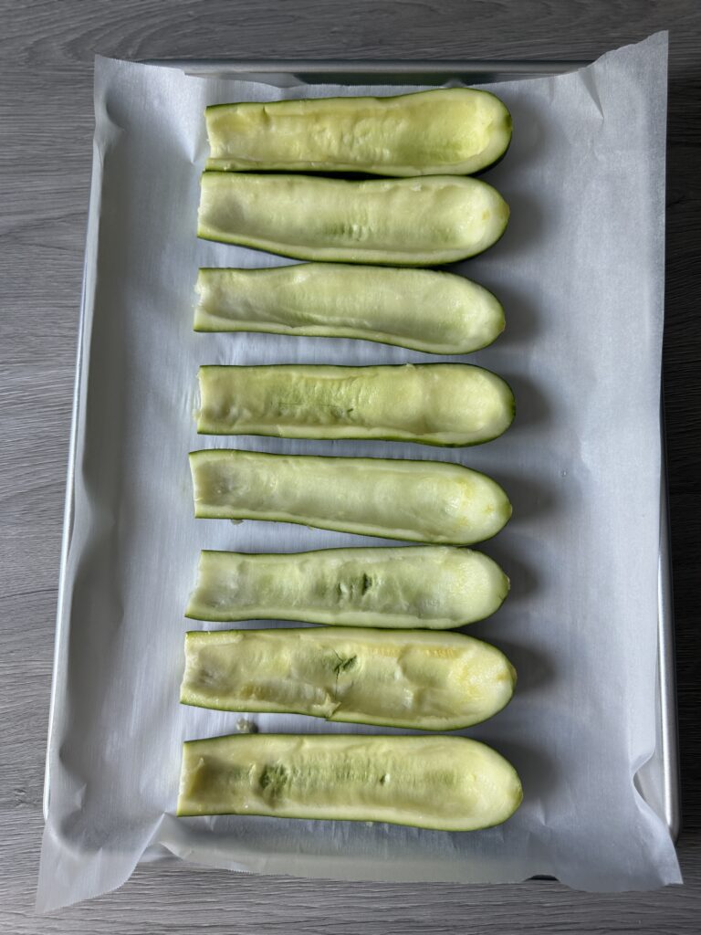 pre baked zucchini boats