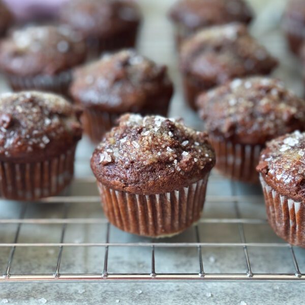 Chocolate Sourdough Donut Muffins