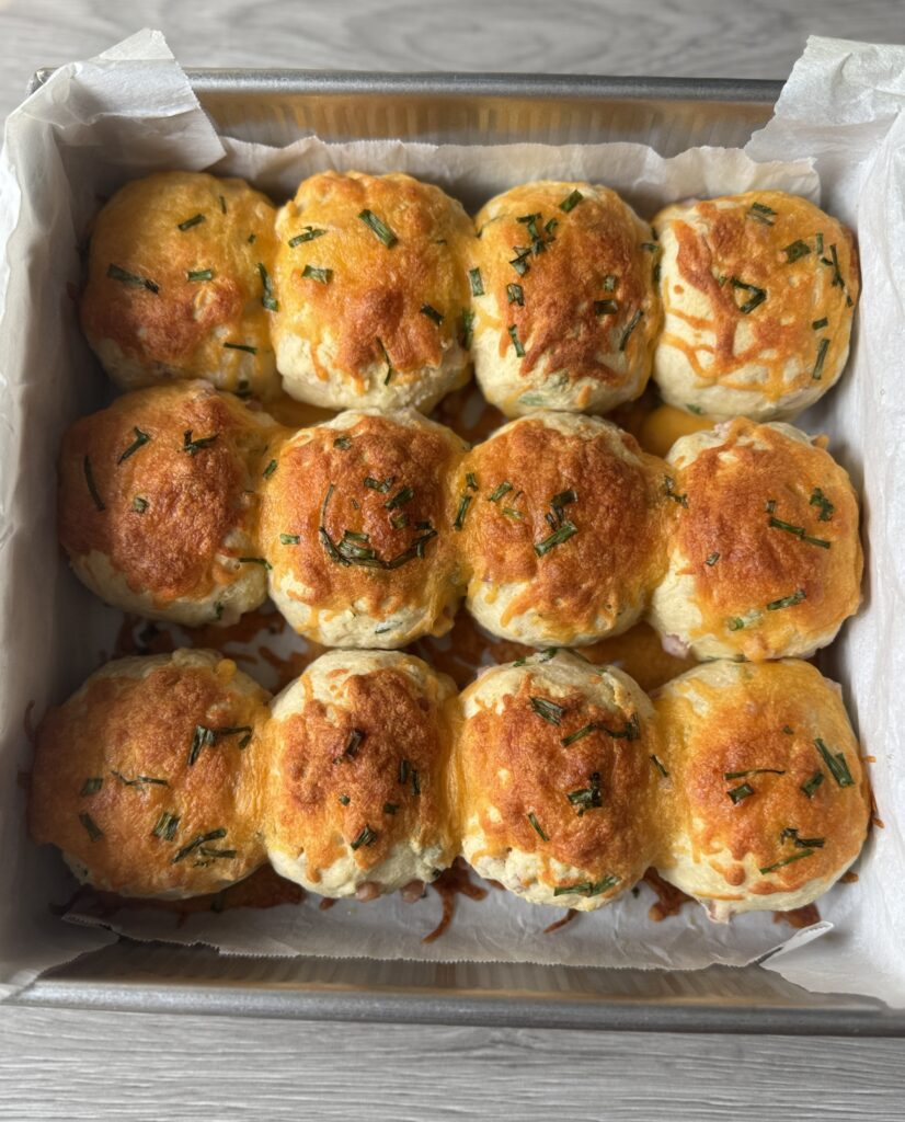 baked ham and cheese biscuit bombs