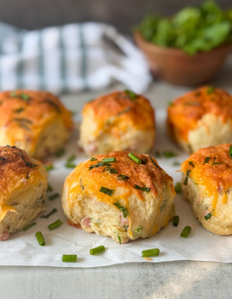 ham and cheddar biscuit bombs