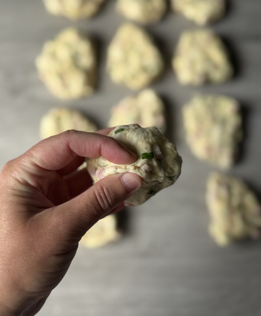 shaping biscuit bombs