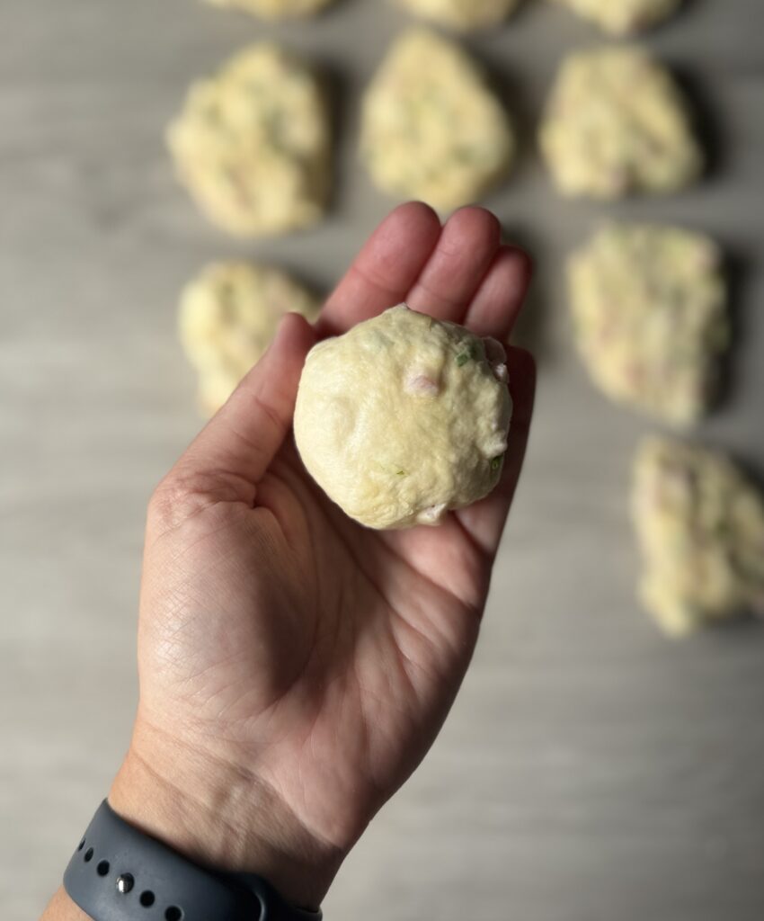 shaping biscuit bombs