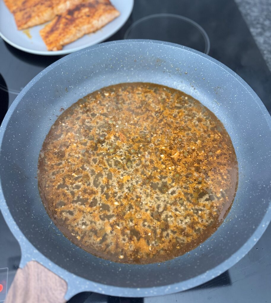 making salmon picatta