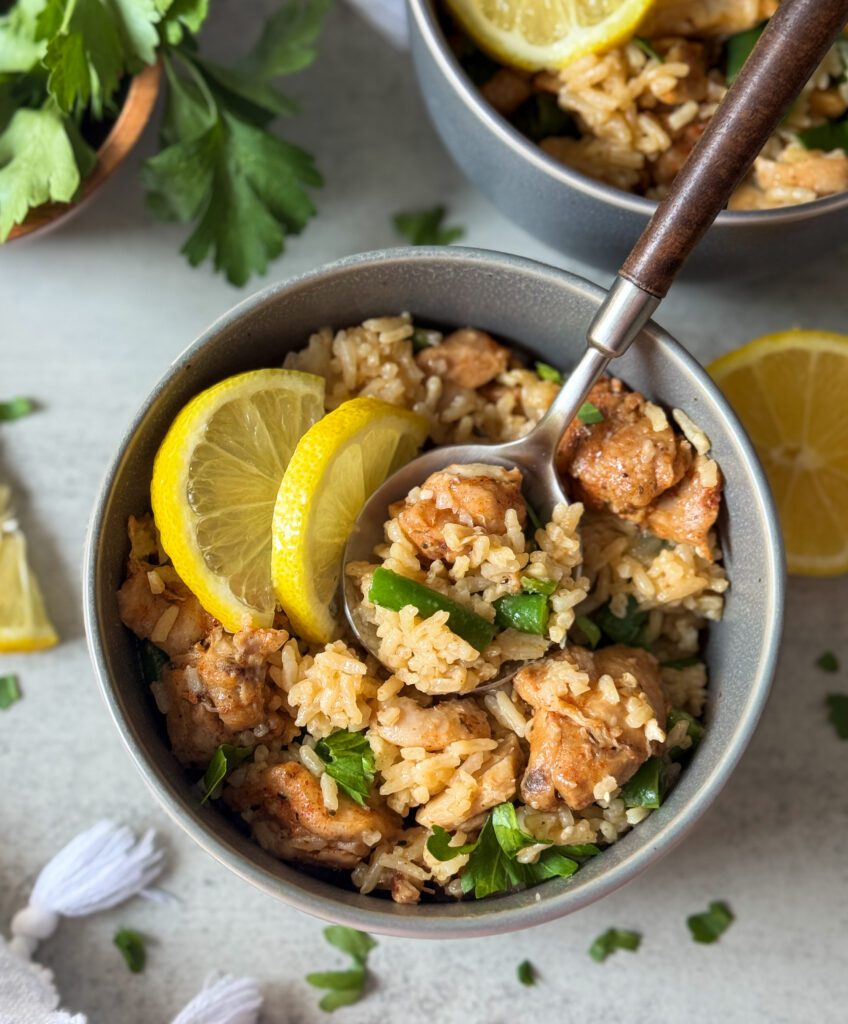 instant pot lemon chicken and rice