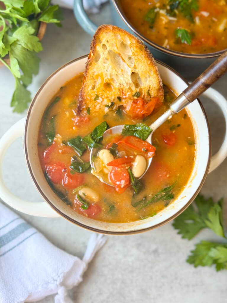 roasted tomato white bean stew