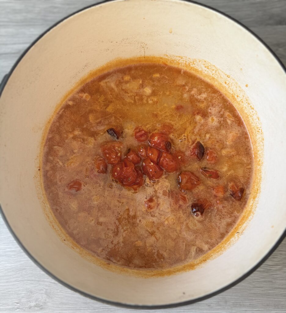 making white bean stew