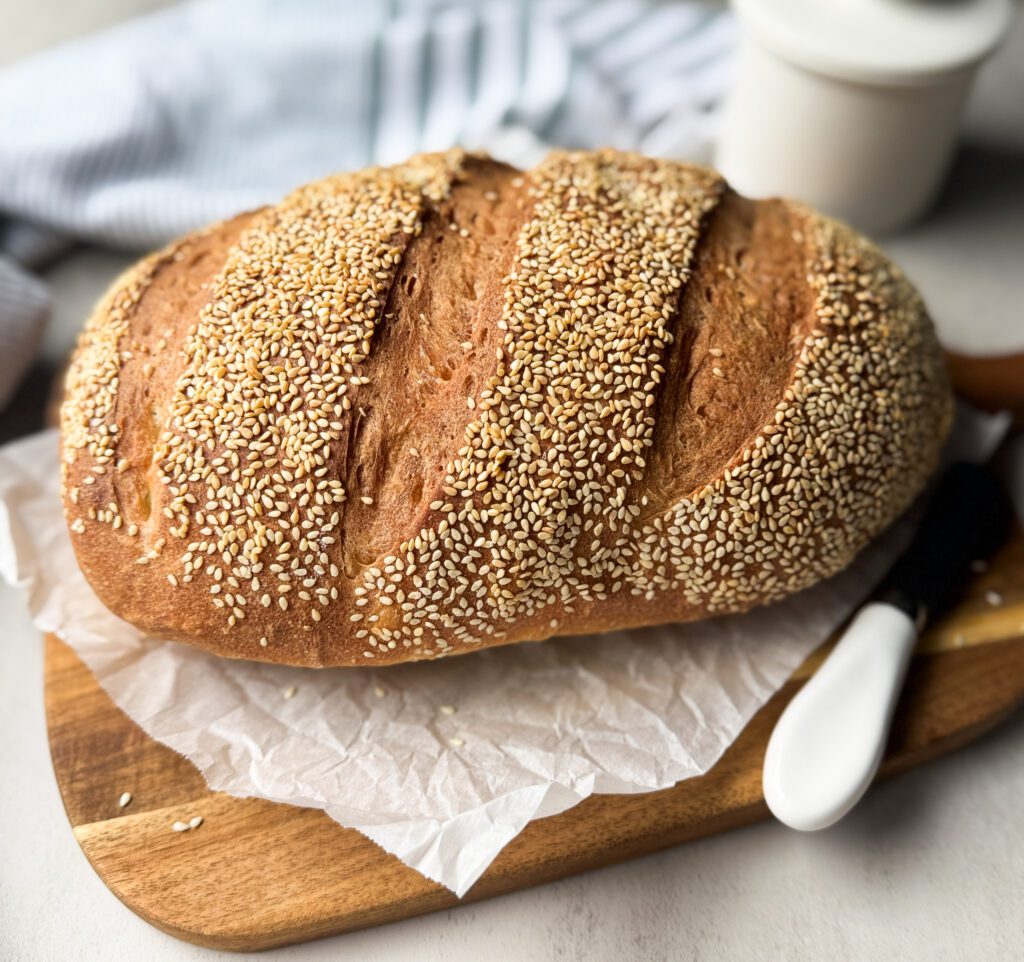 sourdough discard Italian bread