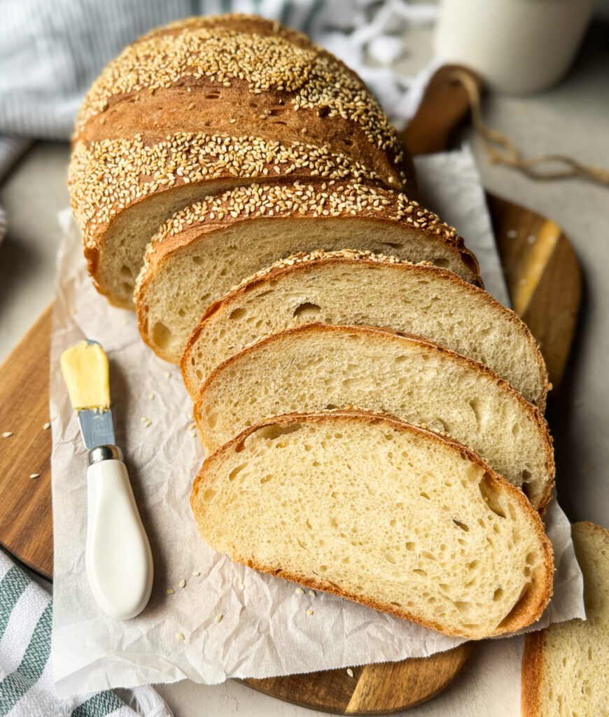 sourdough discard Italian bread