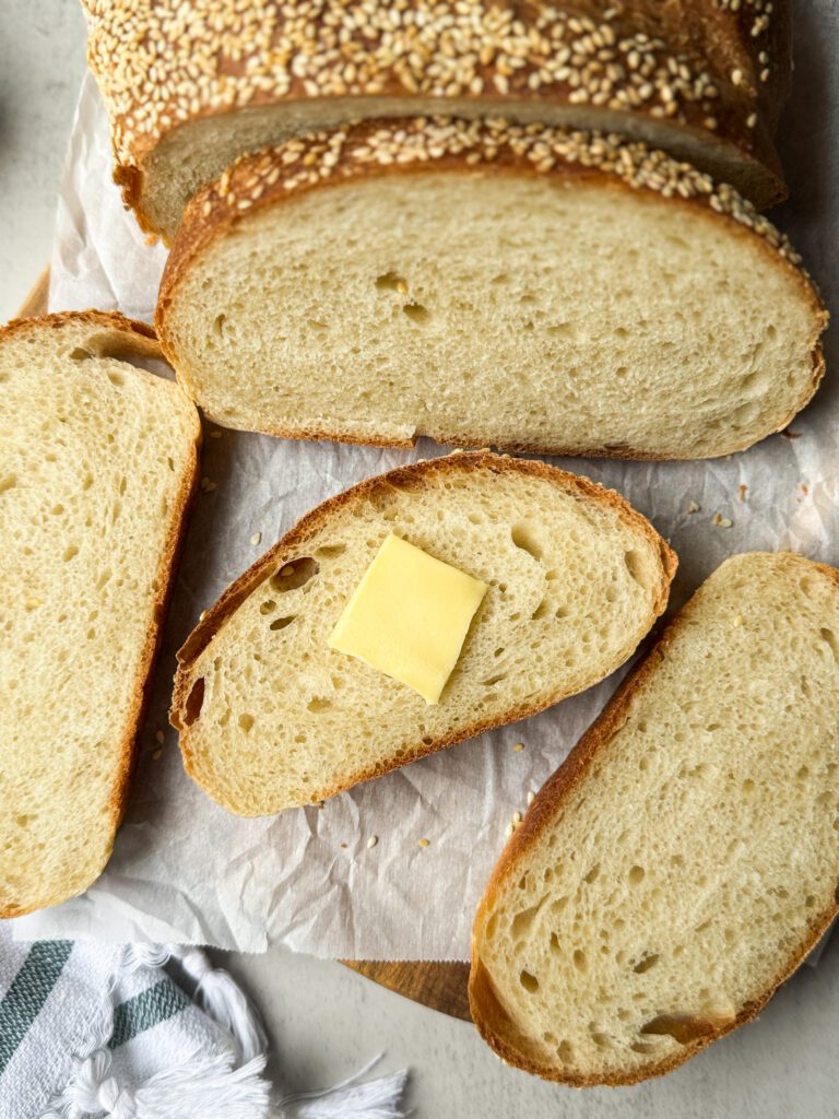 sourdough discard Italian bread