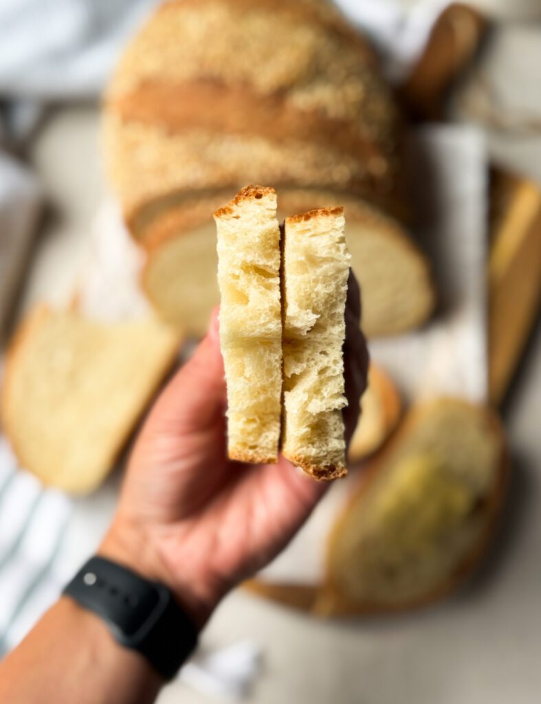 sourdough discard Italian bread