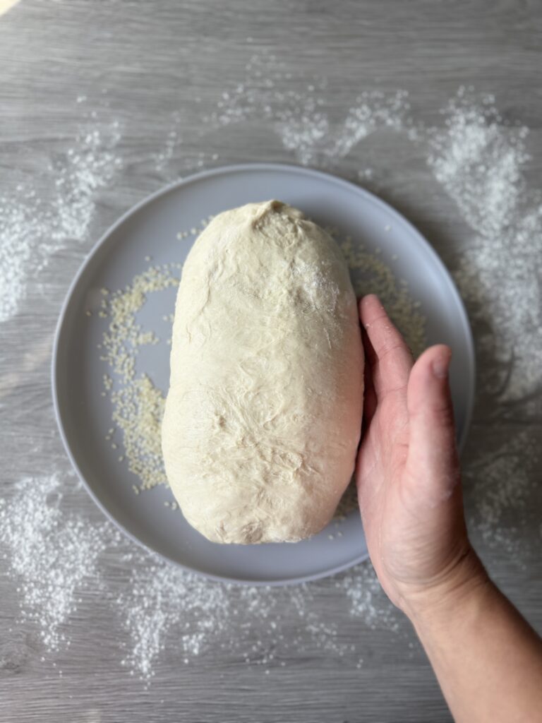 shaping discard Italian bread