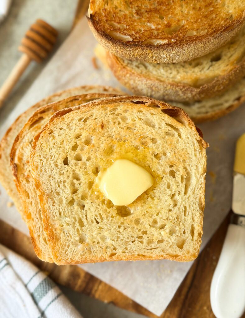 sourdough English muffin bread