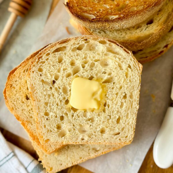 sourdough English muffin bread