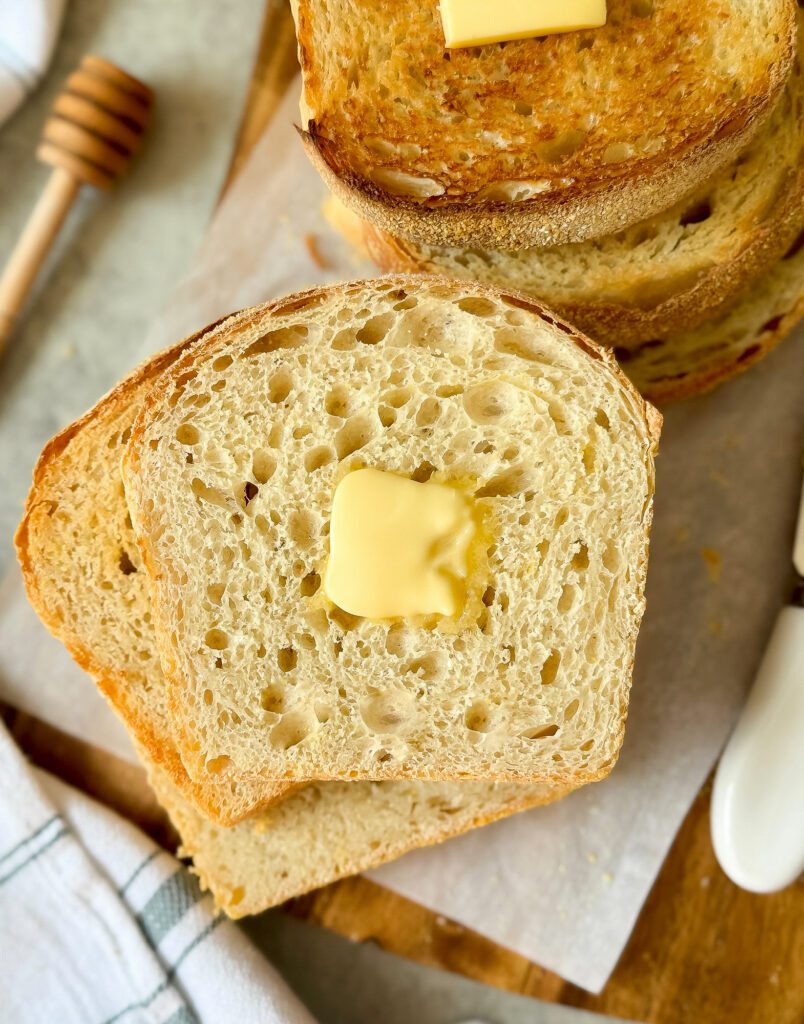 sourdough English muffin bread