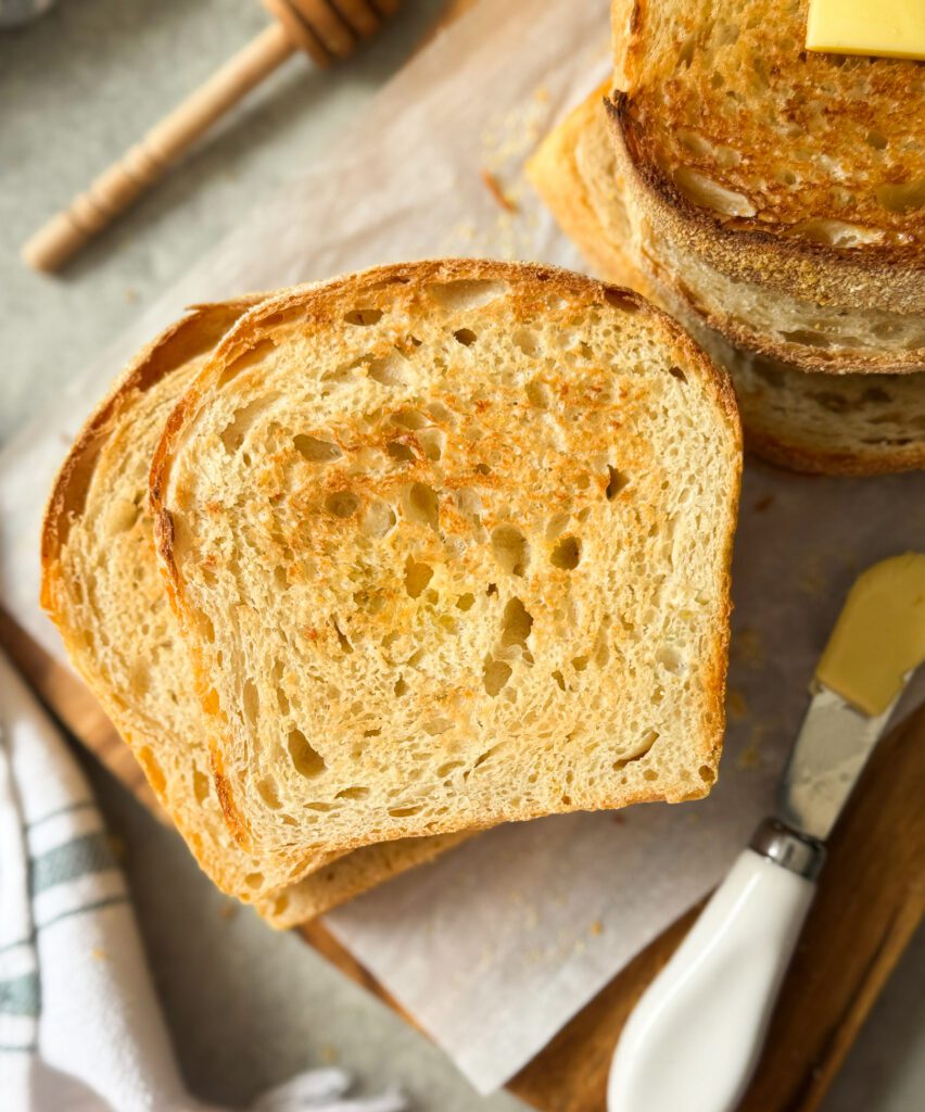 sourdough English muffin bread
