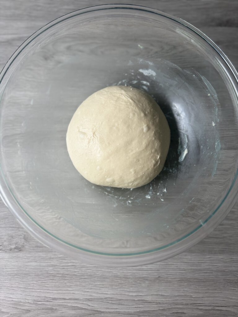 strech and folded dough