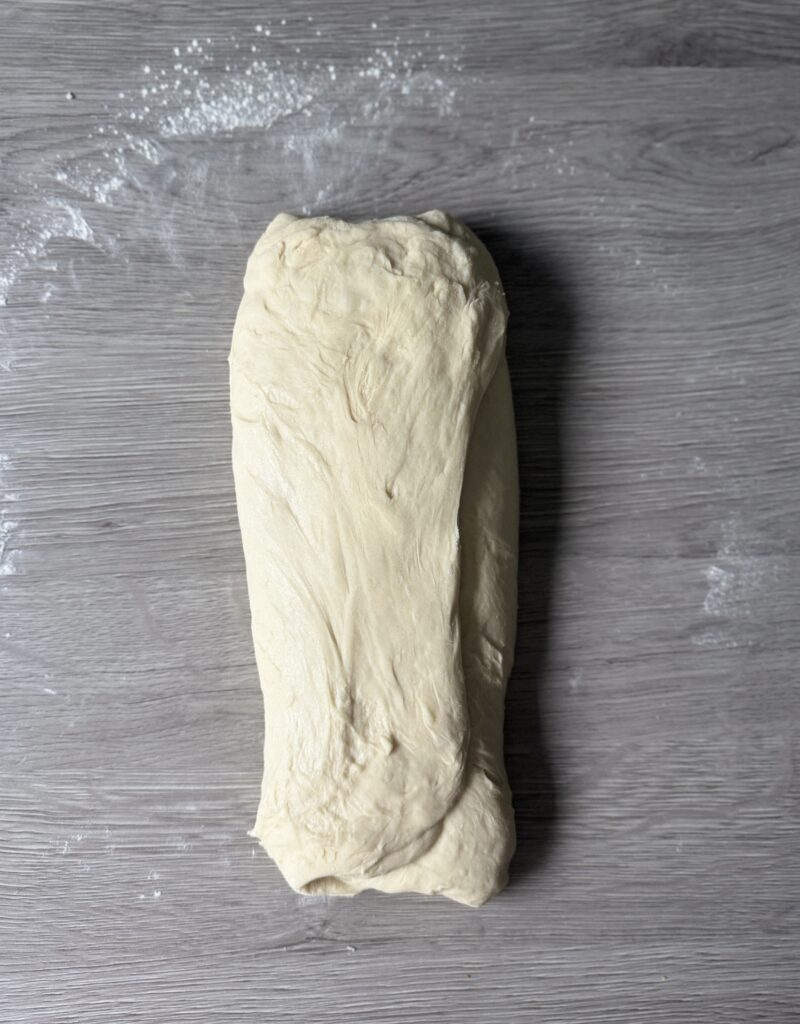 shaping English muffin bread