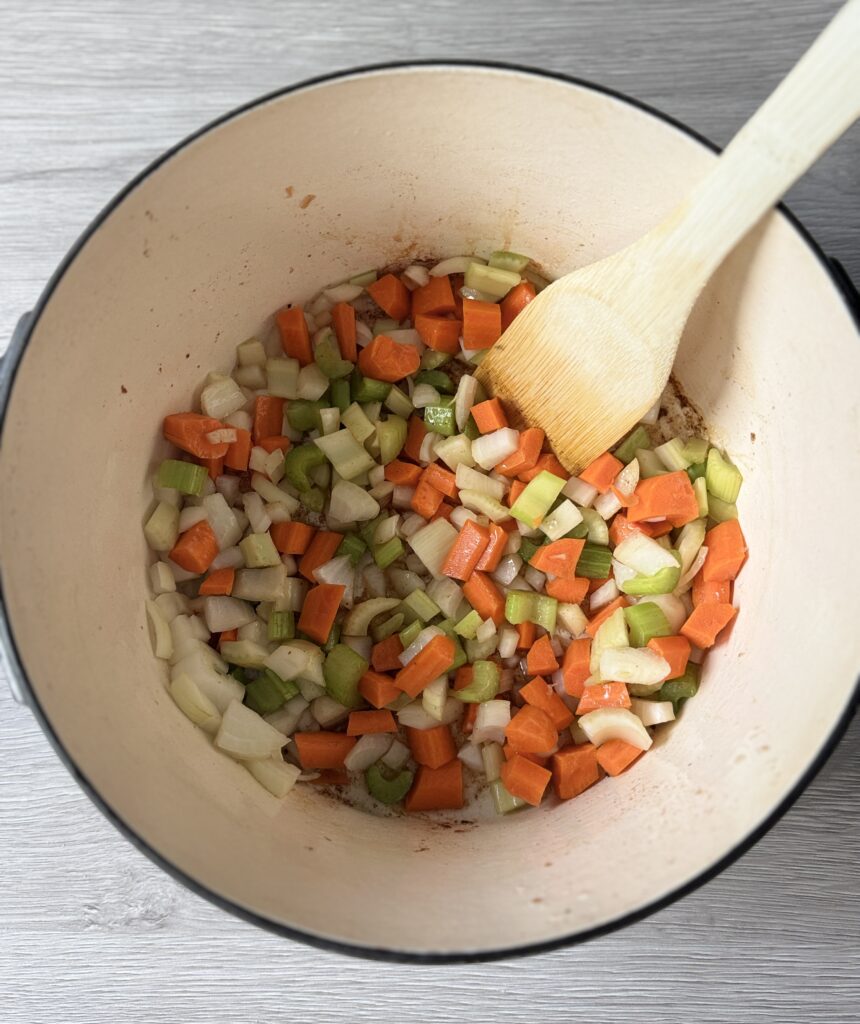 cooking veggies