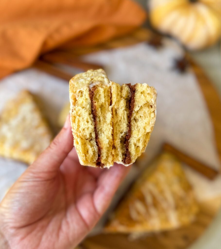 cinnamon roll sourdough scones